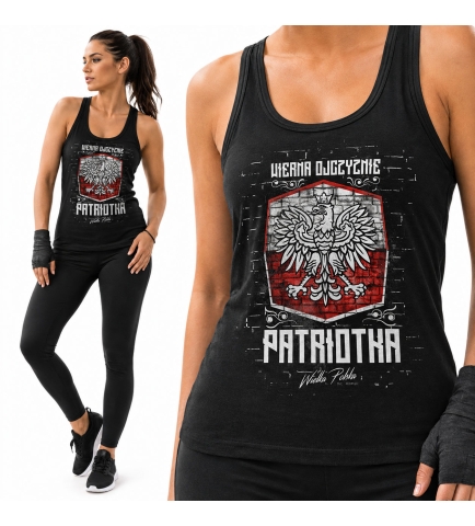 Damski tank-top WIERNA OJCZYŹNIE PATRIOTKA